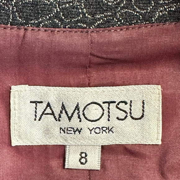 Tamotsu Longline Blazer Gray Viscose Blend - Picture 11 of 12